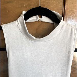 Blue Suede Bodycon Dress by Cherry Mellow